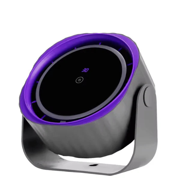 مروحة مكتب بدون شفرات بشاشة رقمية – موزع هواء صامت|Bladeless Desk Fan with Digital Display – Silent Air Circulator