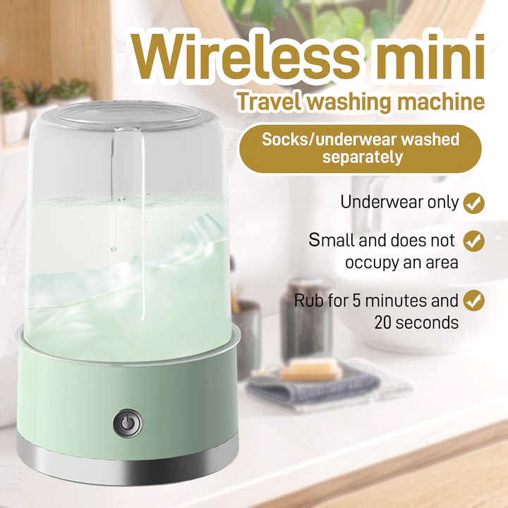 🧼 غسالة صغيرة بالموجات فوق الصوتية – كوب تنظيف مدمج وقوي 💦🧼 Mini Ultrasonic Washing Machine – Compact & Powerful Cleaning Cup 💦
