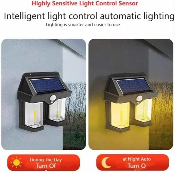 مصباح LED مزدوج يعمل بالطاقة الشمسية مع مستشعر حركة ذكي|DUAL SOLAR LED MOTION SENSOR LIGHT