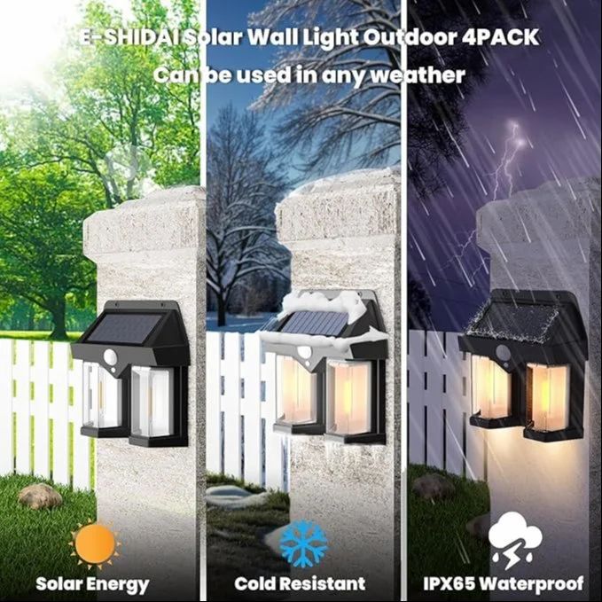 مصباح LED مزدوج يعمل بالطاقة الشمسية مع مستشعر حركة ذكي|DUAL SOLAR LED MOTION SENSOR LIGHT