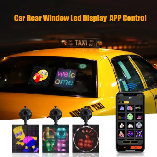 Car Rear Window LED Display | شاشة LED للنافذة الخلفية للسيارة
