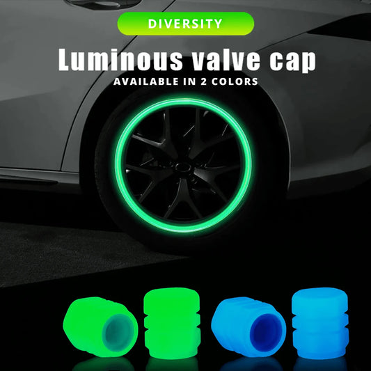 Car luminous tire valve cap | غطاء صمام إطار السيارة المضيء